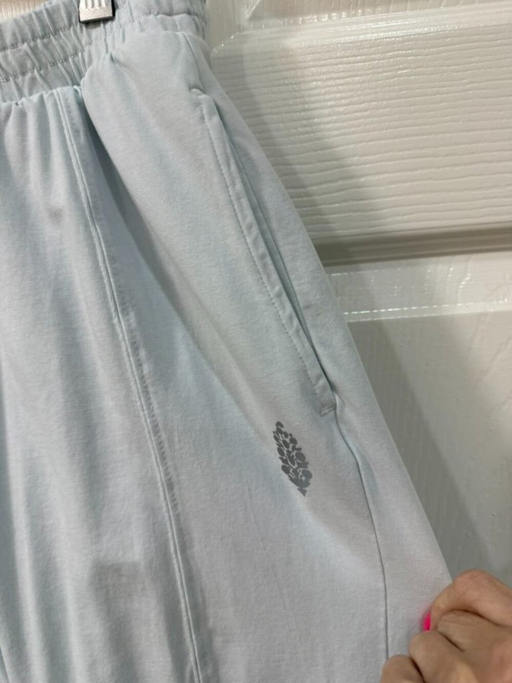 Free People EUC Hot Shot Recovery Set XS Light Blue Joggers & Long Sleeve Top - Picture 12 of 16